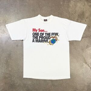 Vintage Soffe’s Choice USA Made Single Stitch T-Shirt USMC Marine Corps Graphic